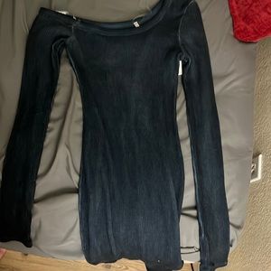 Jean colored long sleeve dress